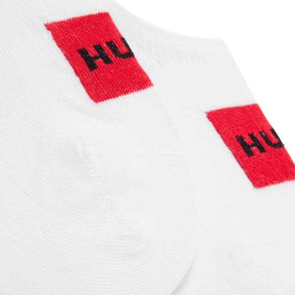 Lot de deux paires de chaussettes invisibles en coton mélangé – Hugo Boss