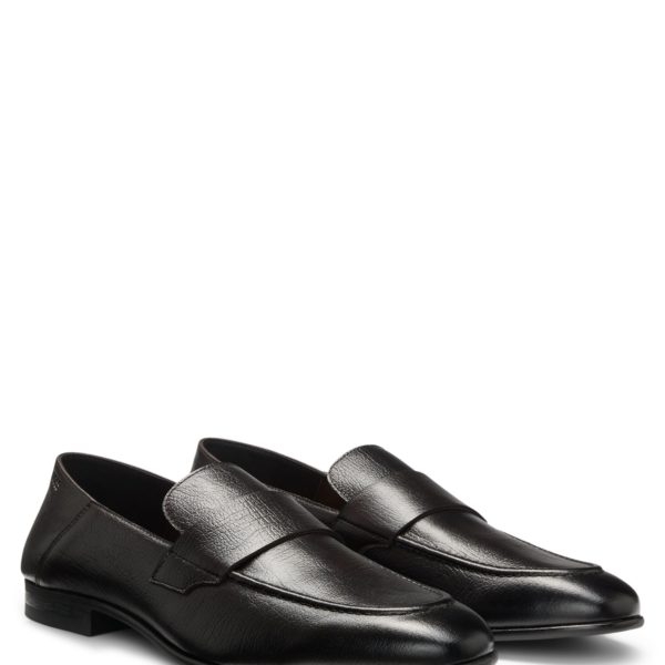 Mocassins Penny en cuir foulonné – Hugo Boss