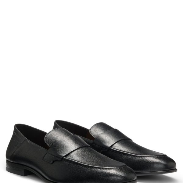 Mocassins Penny en cuir foulonné – Hugo Boss