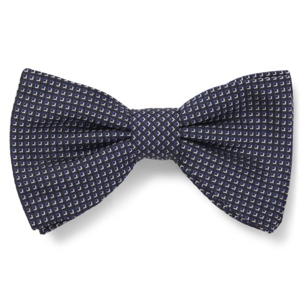 Nœud papillon en soie mélangée à motif jacquard – Hugo Boss