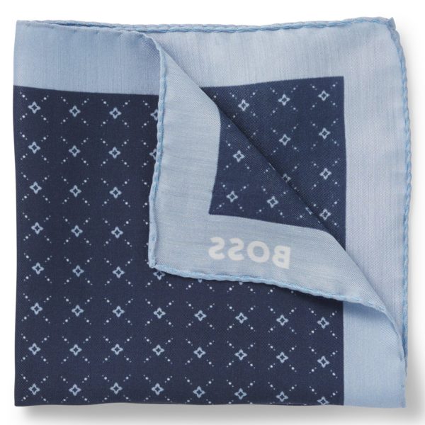 Pochette de costume imprimée avec bordure logotée – Hugo Boss