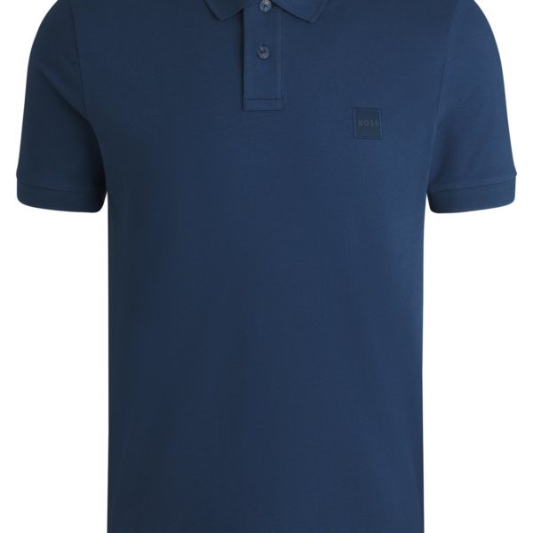 Polo Slim en coton stretch à patch logoté – Hugo Boss