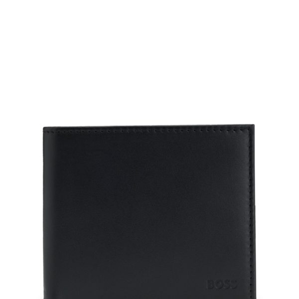 Portefeuille en cuir avec logo – Hugo Boss