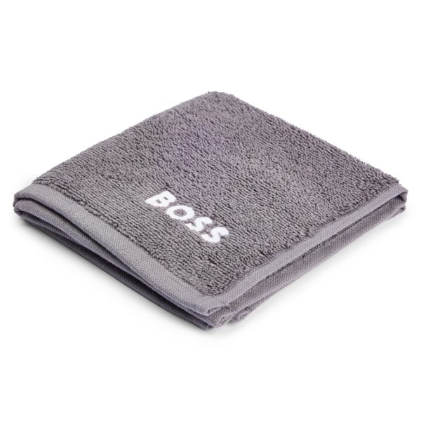 Serviette de toilette en coton avec logo brodé blanc – Hugo Boss