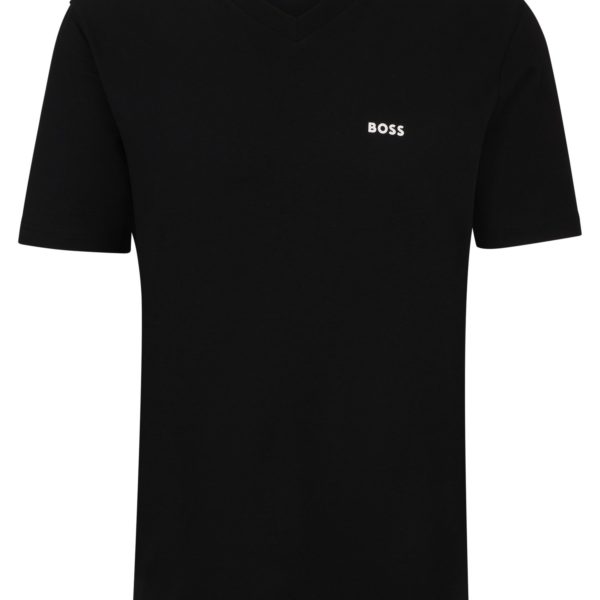 T-shirt Regular Fit en coton stretch avec logo contrastant – Hugo Boss