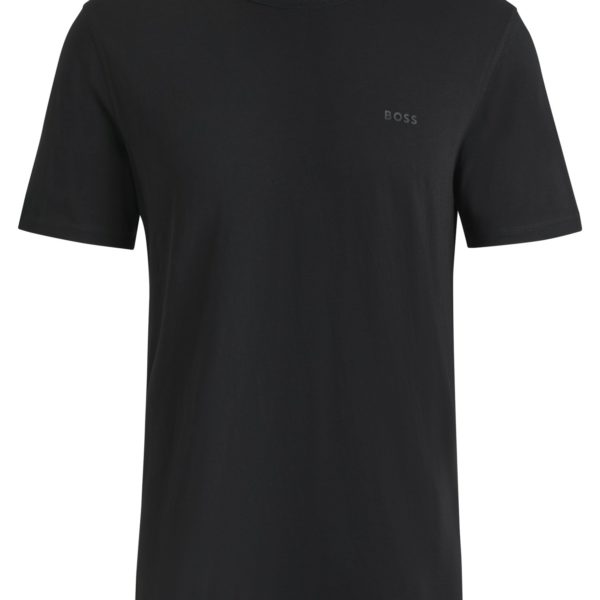T-shirt Regular en coton flammé avec détail logoté – Hugo Boss