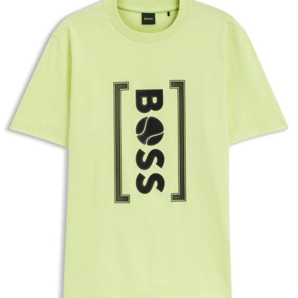 T-shirt Relaxed avec logo imprimé en mesh d’inspiration tennis – Hugo Boss