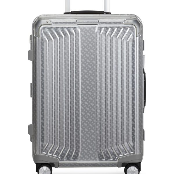 Hugo Boss Valise cabine BOSS x Samsonite en aluminium argenté