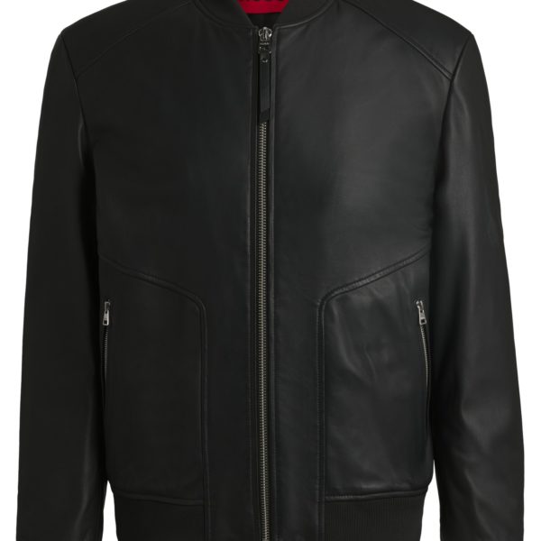 Veste Slim en cuir – Hugo Boss