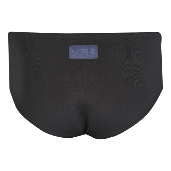 Vilebrequin Men Fitted Swim Brief Solid – Nuage – Black – Size XXL