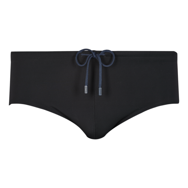 Vilebrequin Men Fitted Swim Brief Solid - Nuage - Black - Size XXL