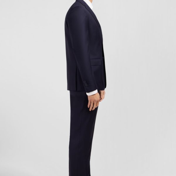 Costume Slim En Laine Bleu Marine Eden Park