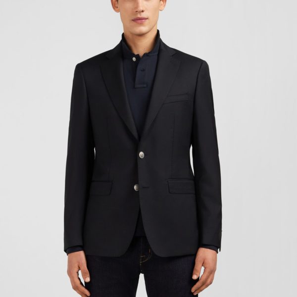 Blazer Noir 100 % Laine Eden Park
