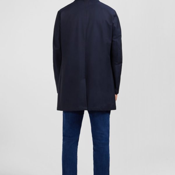 Imperméable Uni Bleu Marine Eden Park