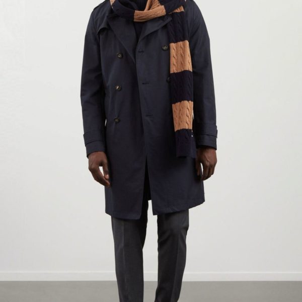 Trench Coat Déperlant Bleu Marine Eden Park