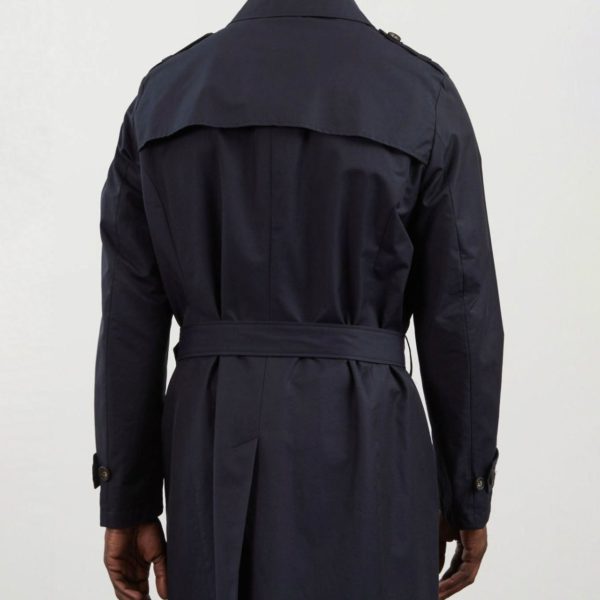 Trench Coat Déperlant Bleu Marine Eden Park