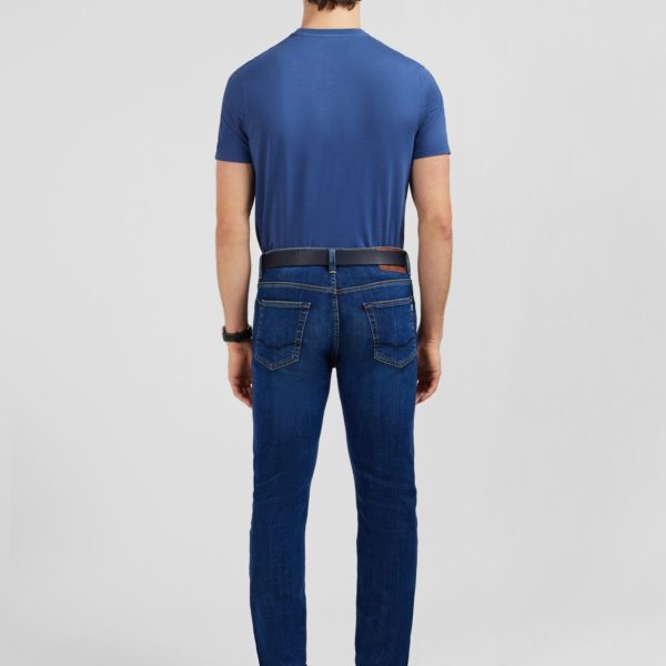Jean Slim Bleu En Coton Extensible Eden Park