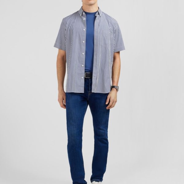 Jean Slim Bleu En Coton Extensible Eden Park