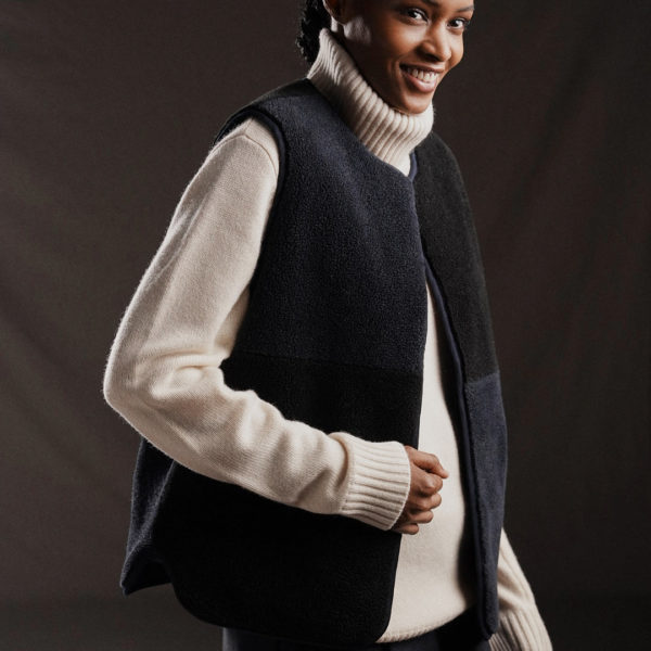 Gilet Sans Manches Coupé-cousu Pap’atelier Réversible Eden Park