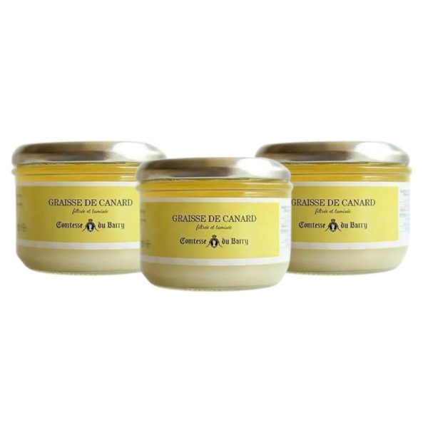 Lot de 3 – Graisse de canard filtrée et tamisée 190g-Comtesse du Barry