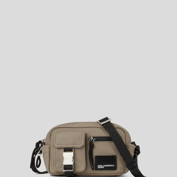 Karl Lagerfeld, Sac Caméra Utilitaire En Nylon, Homme, Taupe du désert, Taille: X00