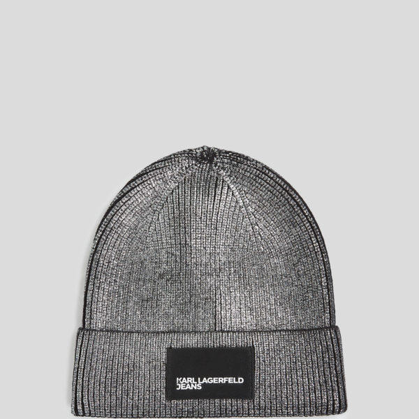 Karl Lagerfeld, Bonnet Métallisé, Femme, Bronze, Taille: X00