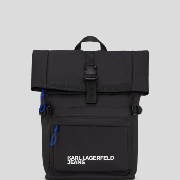 Karl Lagerfeld, Coated Backpack, Homme, Noir, Taille: X00