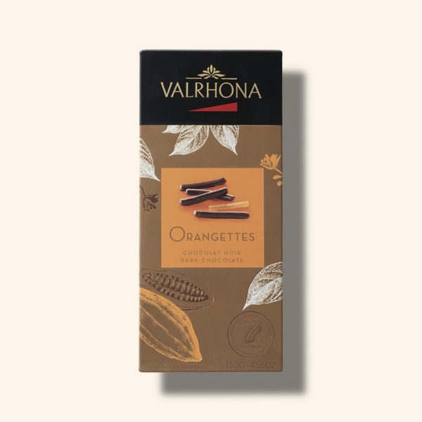 Coffret d’orangettes au chocolat noir – 130g – VALRHONA