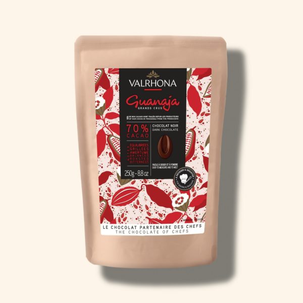 Chocolat noir pour la pâtisserie Guanaja 70% – 250g – VALRHONA