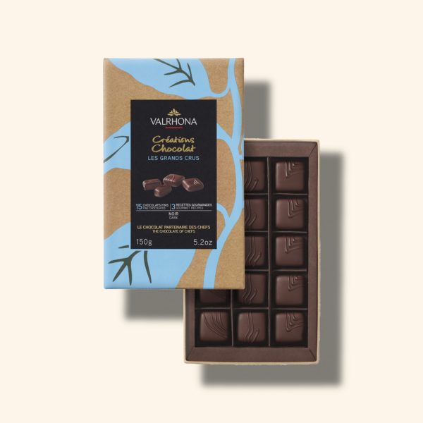 Coffret 15 bonbons de chocolat noir – 150g – VALRHONA