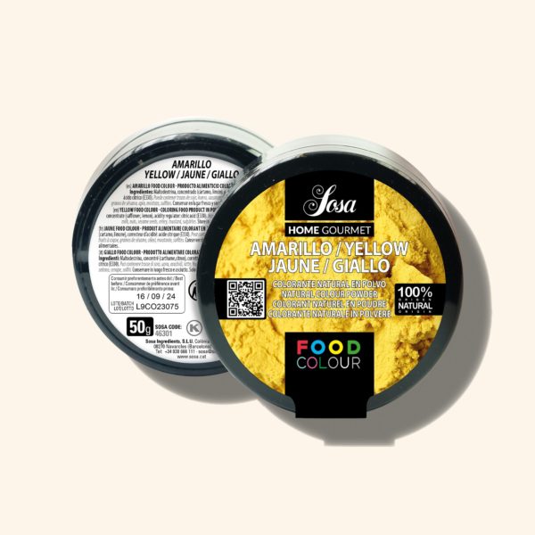 Produit alimentaire colorant jaune en poudre – 20g – SOSA