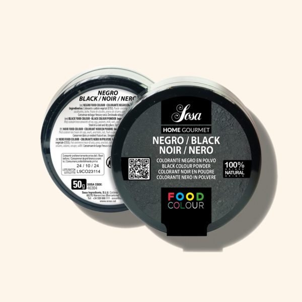 Produit alimentaire colorant noir en poudre – 20g – SOSA