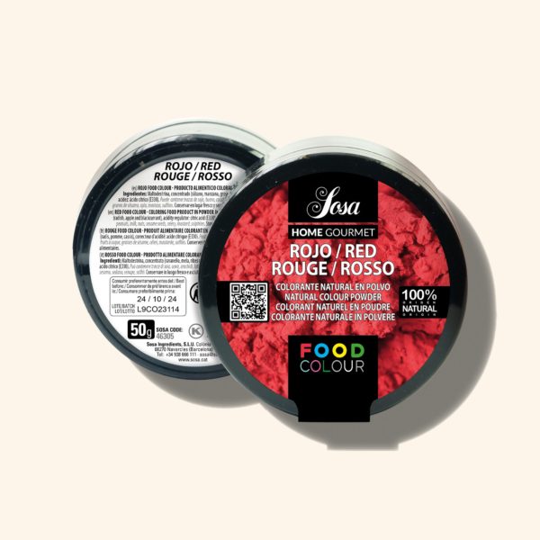 Produit alimentaire colorant rouge en poudre – 20g – SOSA