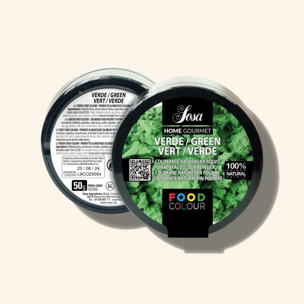 Produit alimentaire colorant vert en poudre – 20g – SOSA