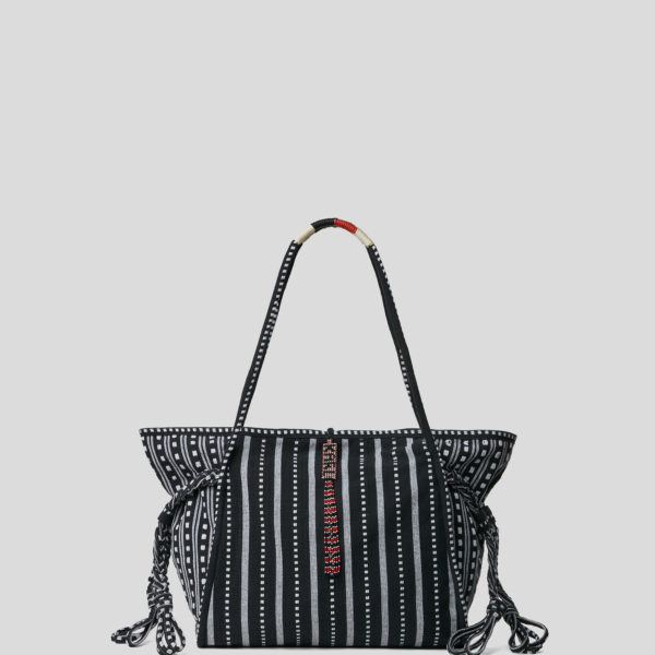 Karl Lagerfeld, Cabas Kl X Amber Valletta, Femme, Blanc/Noir, Taille: X00