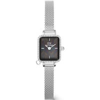 Daniel Wellington DW Montre 15.4×18.2mm Quadro Mini Crystal Zodiac Sterling Silver