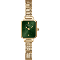 Daniel Wellington DW Montre 15.4×18.2mm Quadro Mini Evergold Emerald Gold