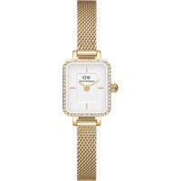 Daniel Wellington DW Montre 15.4×18.2mm Quadro Mini Lumine Bezel Gold