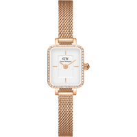 Daniel Wellington DW Montre 15.4×18.2mm Quadro Mini Lumine Bezel Rose Gold
