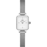 Daniel Wellington DW Montre 15.4×18.2mm Quadro Mini Lumine Bezel Silver