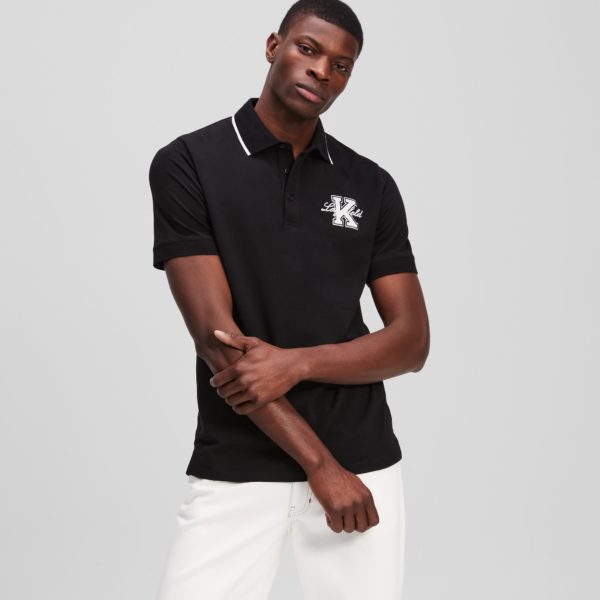 Karl Lagerfeld, Polo Avec L’initiale K, Homme, Noir, Taille: LXXL