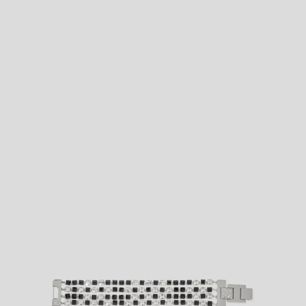 Karl Lagerfeld, Bracelet De Cristaux Superposés, Femme, Argent, Taille: L00