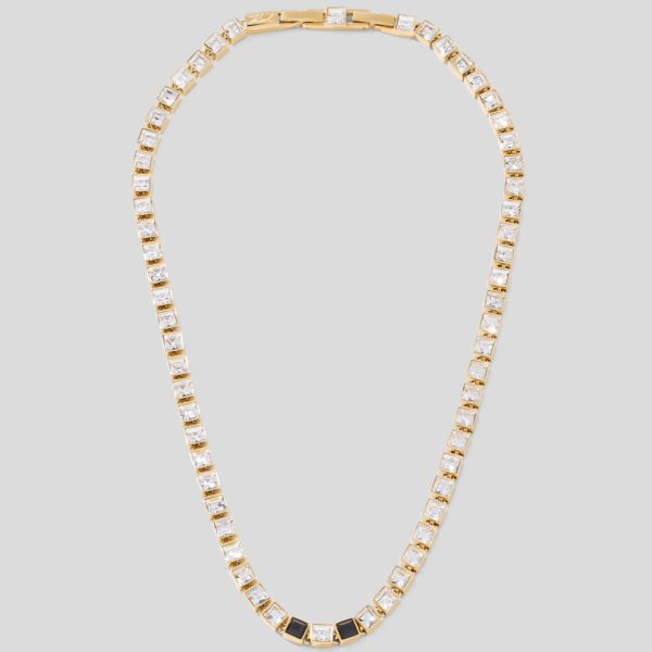 Karl Lagerfeld, Collier En Cristal Doré, Femme, Or, Taille: L00