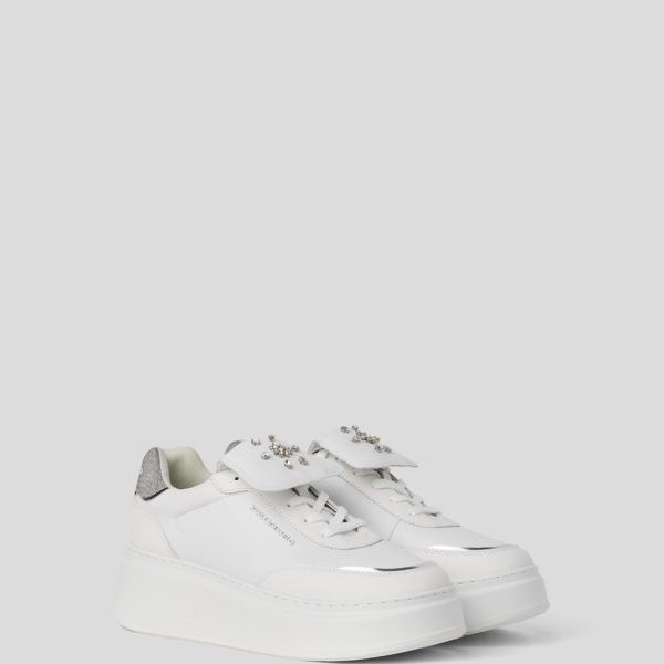 Karl Lagerfeld, Baskets Anakapri Florastone, Femme, Blanc, Taille: L41