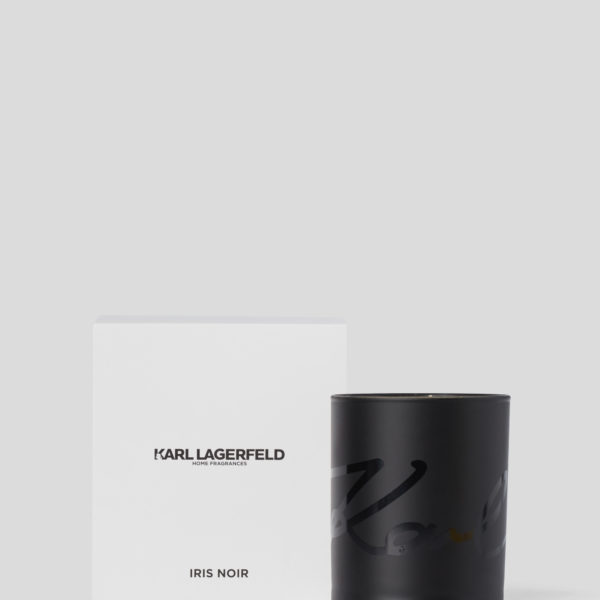 Karl Lagerfeld, Bougie Parfumée Iris Noir, Femme, Noir, Taille: L00