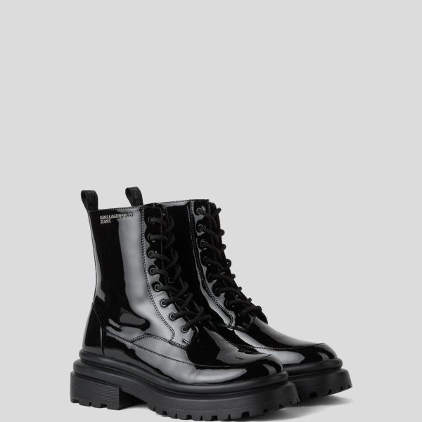 KL Jeans, Bottes En Cuir Breveté Klj Brooke, Femme, Noir, Taille: L41