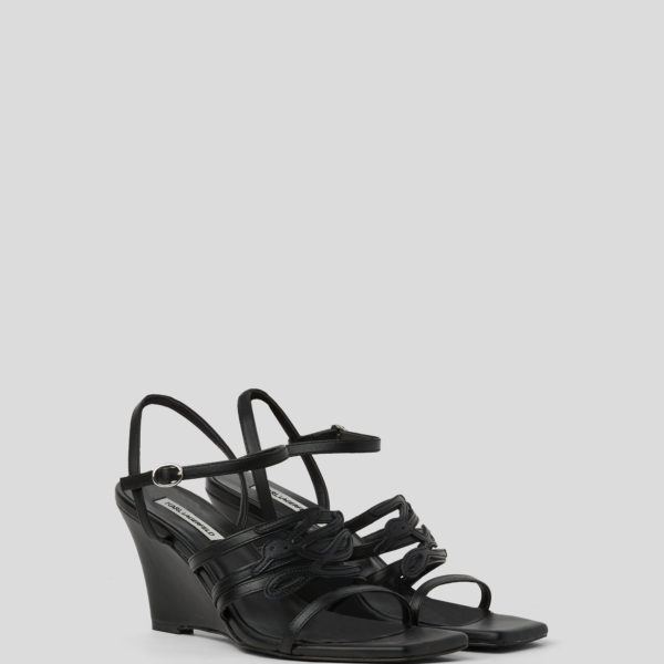 Karl Lagerfeld, Chaussures À Talon Compensé Rialto, Femme, Noir, Taille: L41