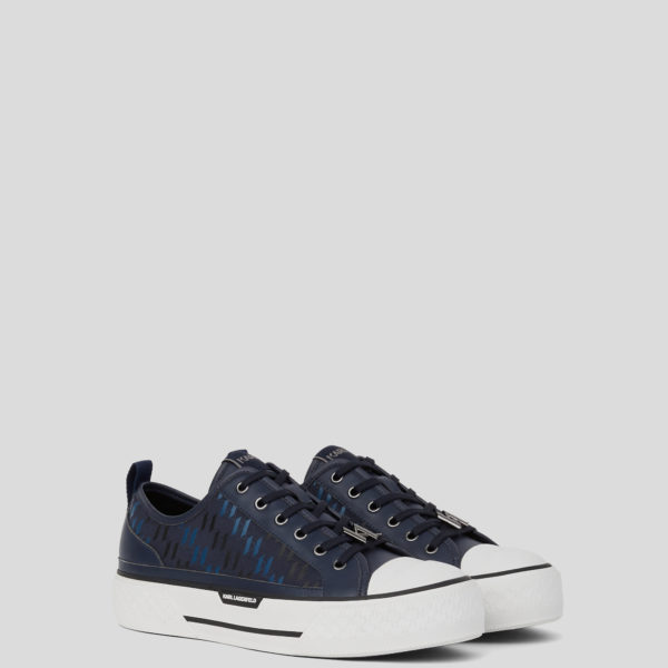 Karl Lagerfeld, Baskets Kl Monogram Kampus Max, Homme, Marine, Taille: L46