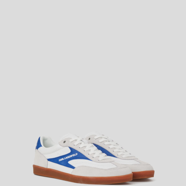 Karl Lagerfeld, Baskets Kandidate Lo Lace Mix, Homme, Blanc/Bleu, Taille: L46