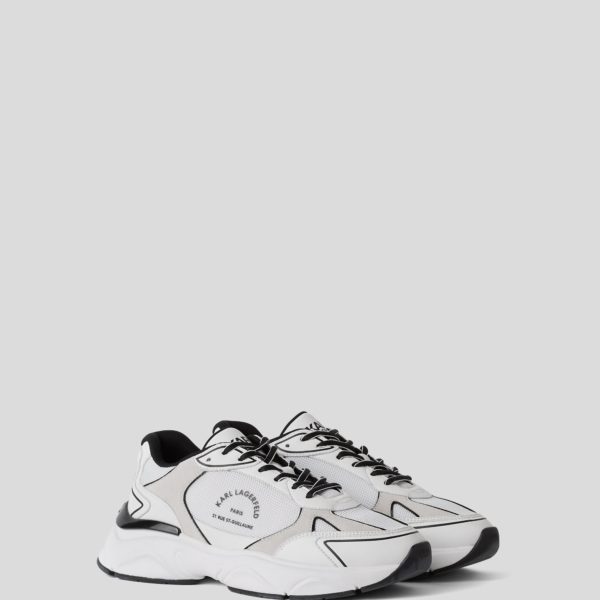 Karl Lagerfeld, Basket Komet Rue St-guillaume, Homme, Blanc/Noir, Taille: L46